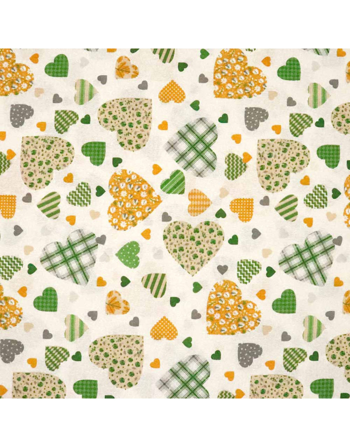 Loneta de Corazones PatchWork - Imagen 2