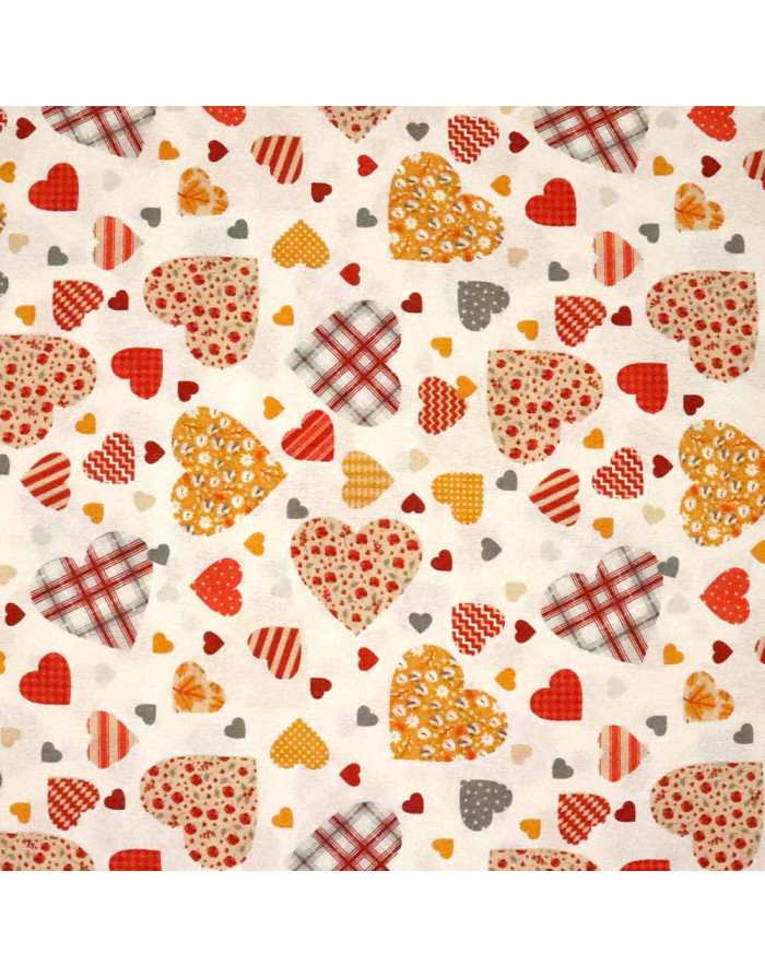 Loneta de Corazones PatchWork - Imagen 2