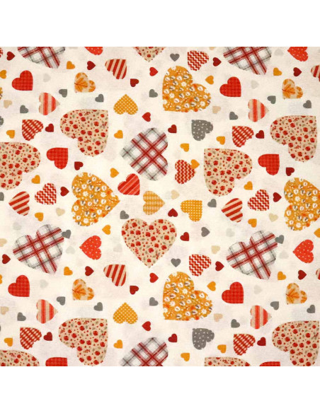 Loneta de Corazones PatchWork - Imagen 2