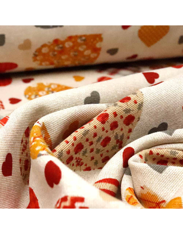 Loneta de Corazones PatchWork - Imagen 3