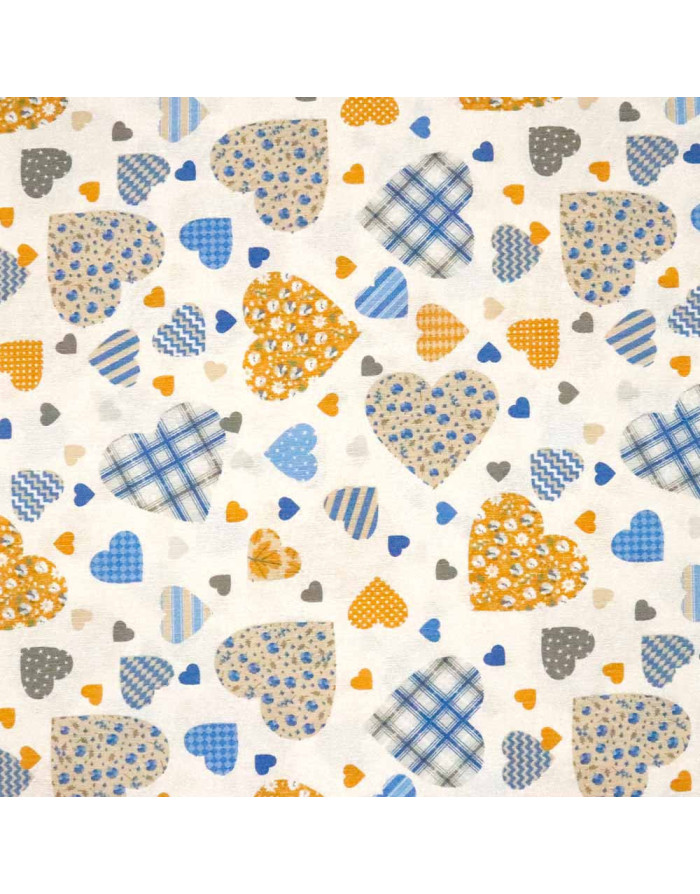 Loneta de Corazones PatchWork - Imagen 2