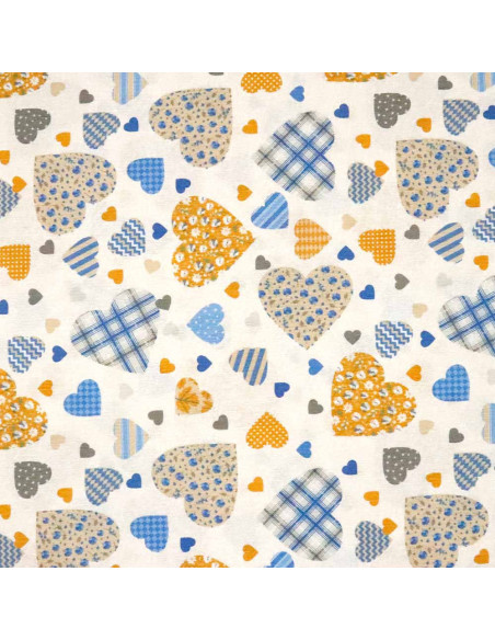 Loneta de Corazones PatchWork - Imagen 2