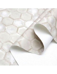 Terciopelo Panal Abeja Beige 2