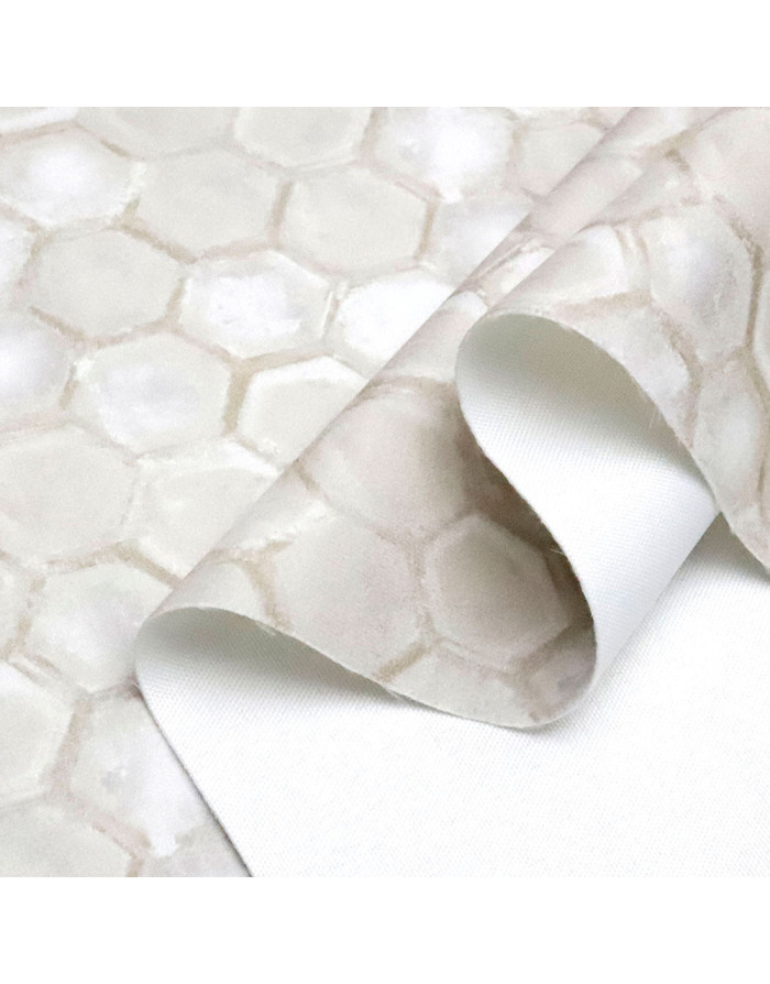 Terciopelo Panal Abeja Beige - Imagen 2