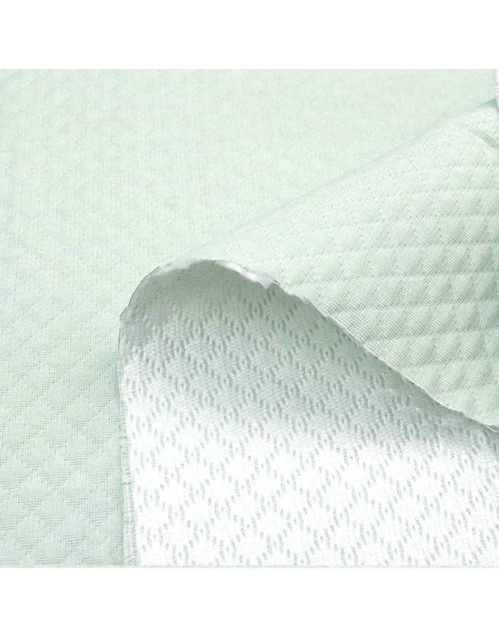 Piqué Verde Agua Rombos Hogar