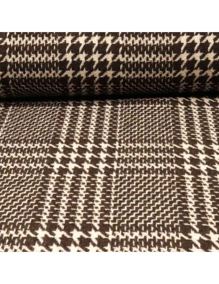 Lana Pata Gallo Marrón Lurex - Imagen 1