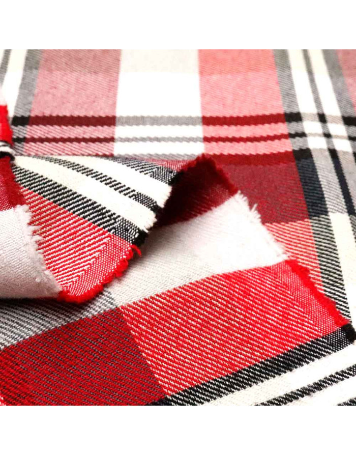 Tela Cuadros Burdeos Luso