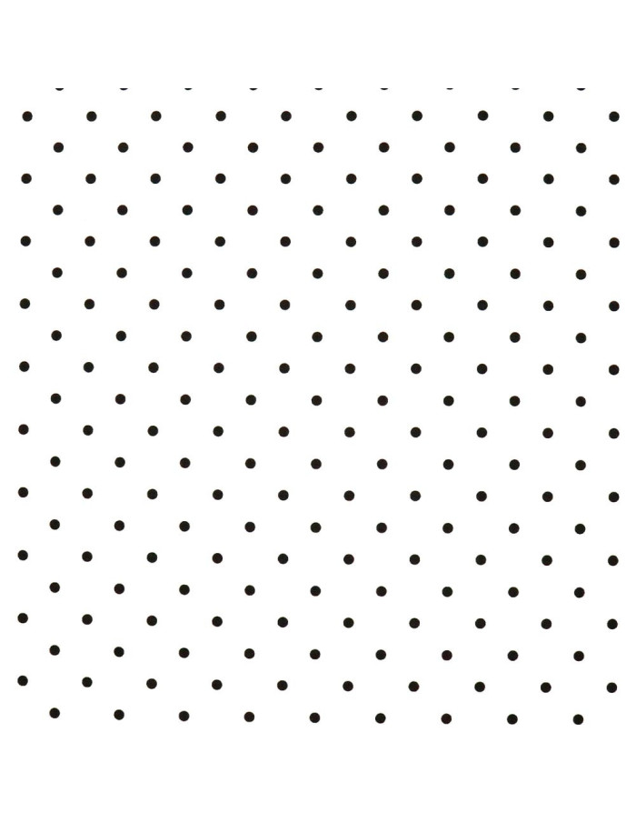 Popelín Blanco Lunar Negro Little - Imagen 3