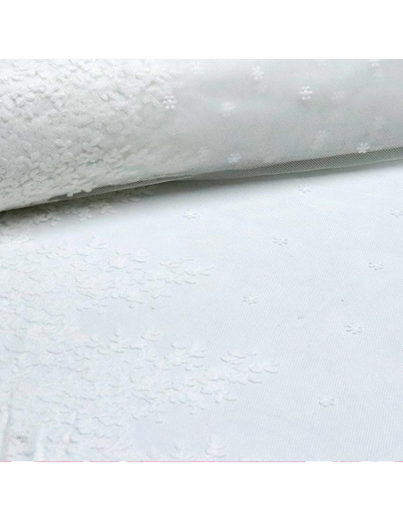 Tul Bordado Flor Córdoba - Imagen 1