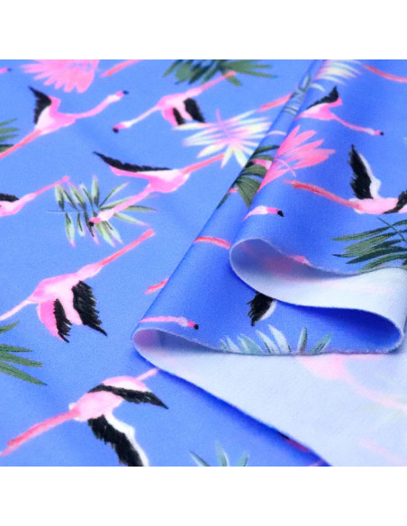 Punto de Lycra Flamencos Rosas Punto de Lycra Flamencos Rosas