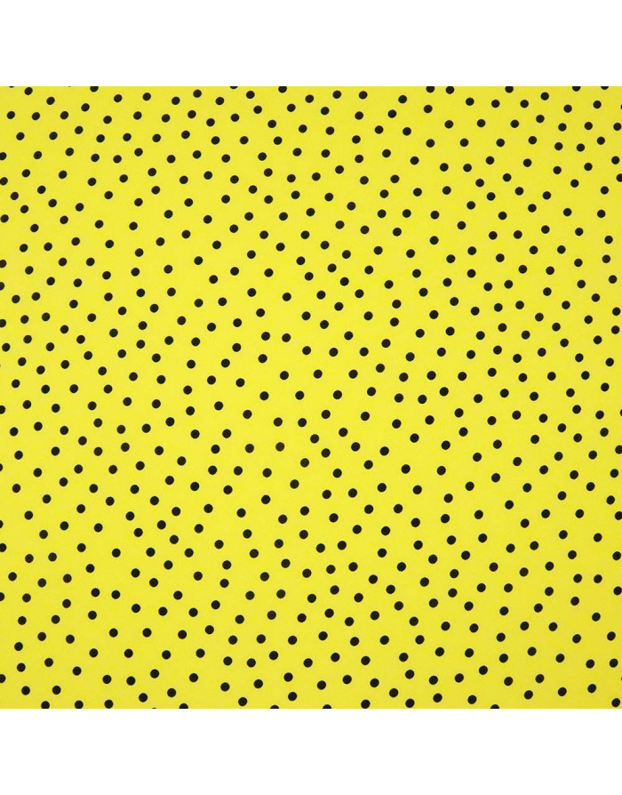 Crespón Amarillo Lunar Negro Lenteja - Imagen 3