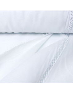 Visillo Blanco Vainica Cruz 2
