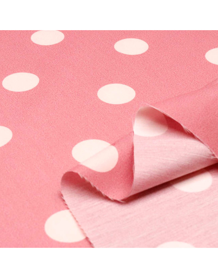 Popelín Maquillaje Lunar Rosa Nude Big