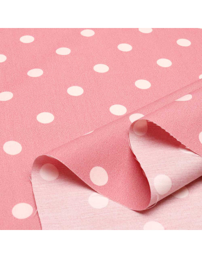 Popelín Maquillaje Lunar Rosa Nude Céntimo - Imagen 2