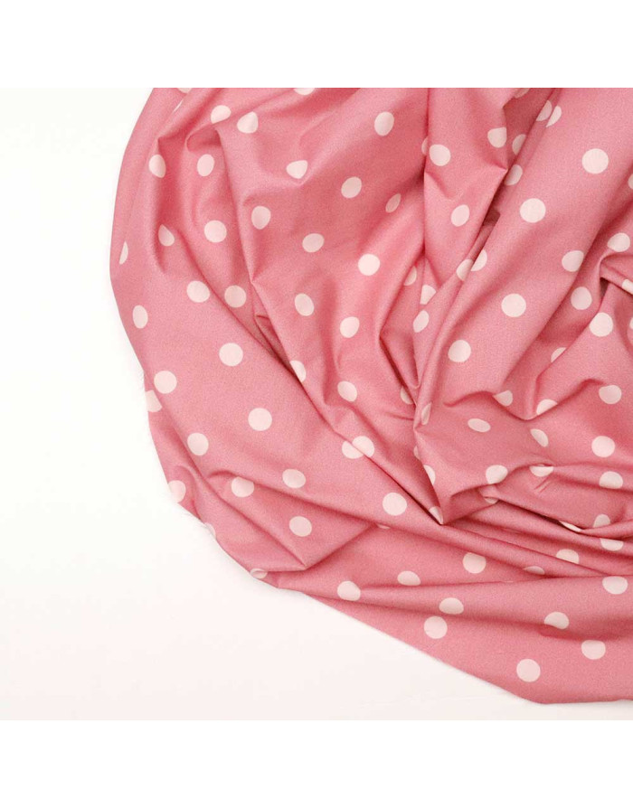 Popelín Maquillaje Lunar Rosa Nude Céntimo - Imagen 4