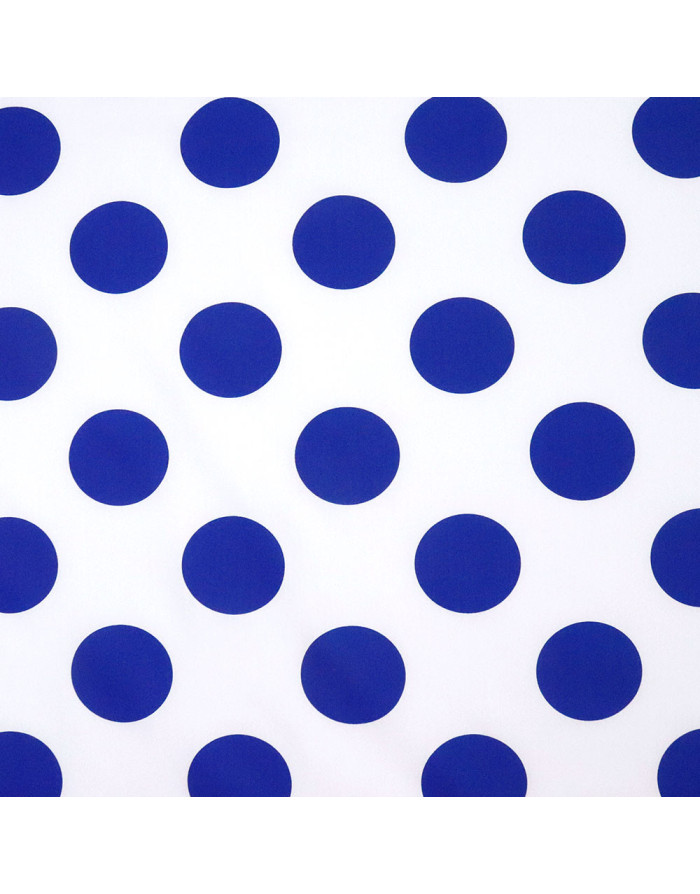 Popelín Blanco Galleta Azulino - Imagen 2