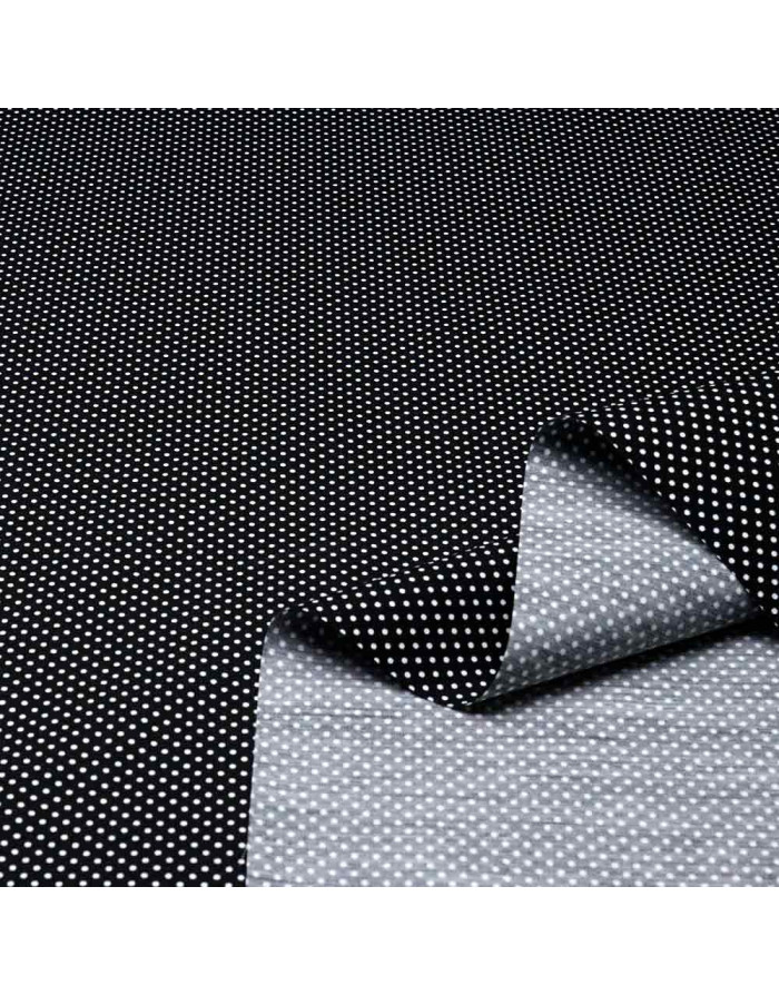 Popelín Negro Alfiler