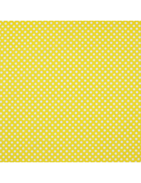 Popelín Amarillo Lunar Blanco Unión Popelín Amarillo Lunar Blanco Unión