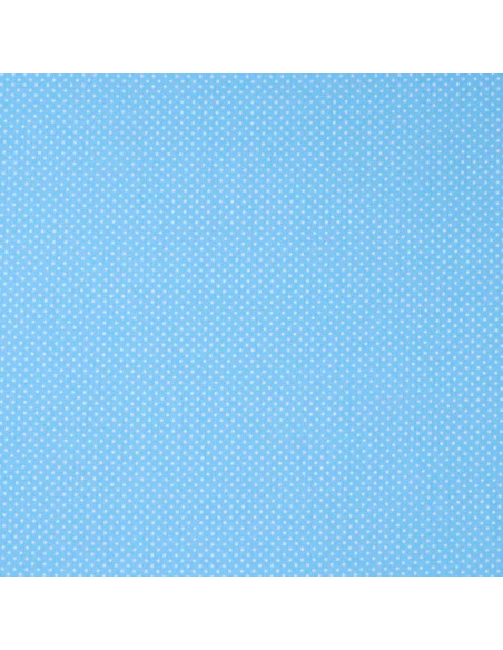 Popelín Celeste Alfiler - Imagen 3