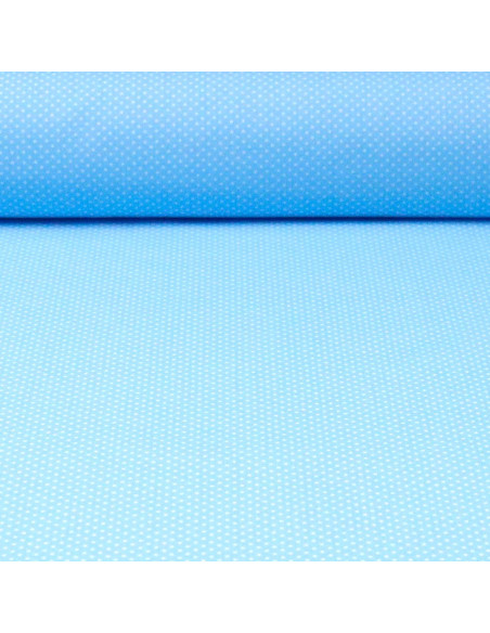 Popelín Celeste Alfiler - Imagen 1