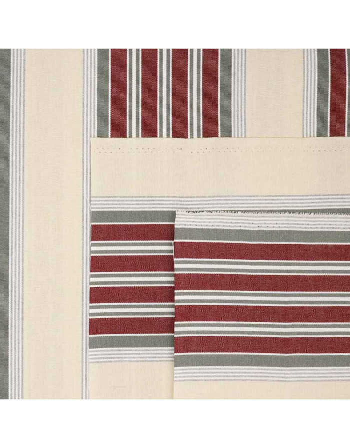 Lona Toldo Rayas Burdeos Pilar