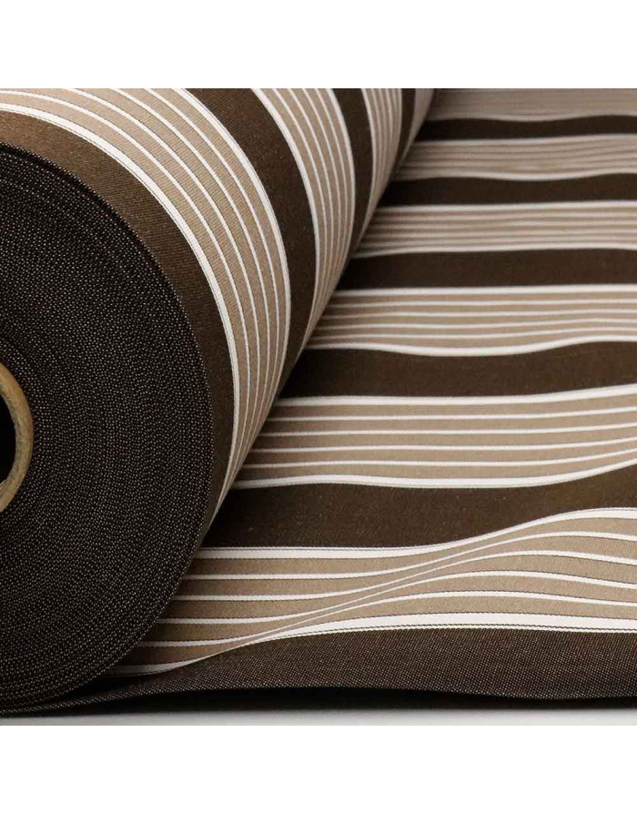 Lona Toldo Rayas Marrón Oliva - Imagen 3