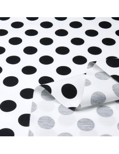 Popelin Blanco Lunar Negro Big 2