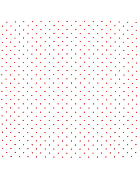 Popelín Blanco Lunar Rojo Little Popelín Blanco Lunar Rojo Little