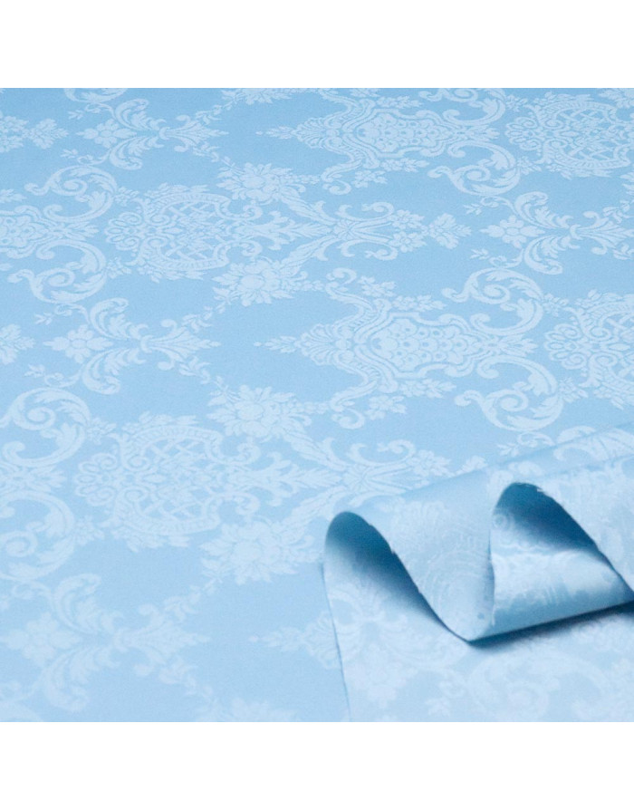 Damasco Celeste Medallones