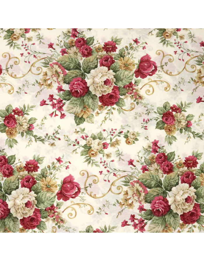 Loneta Cretona Burdeos