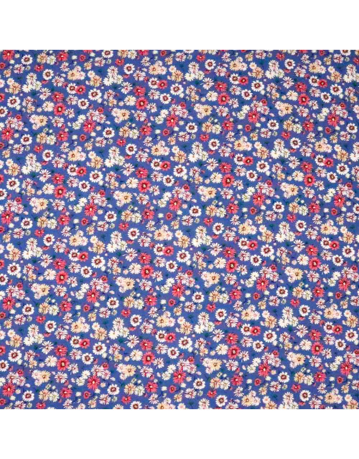 Viscosa Azul Flor Grosella