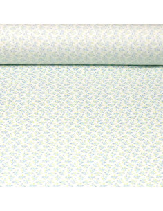 Algodón Blanco Flor Lavanda 2