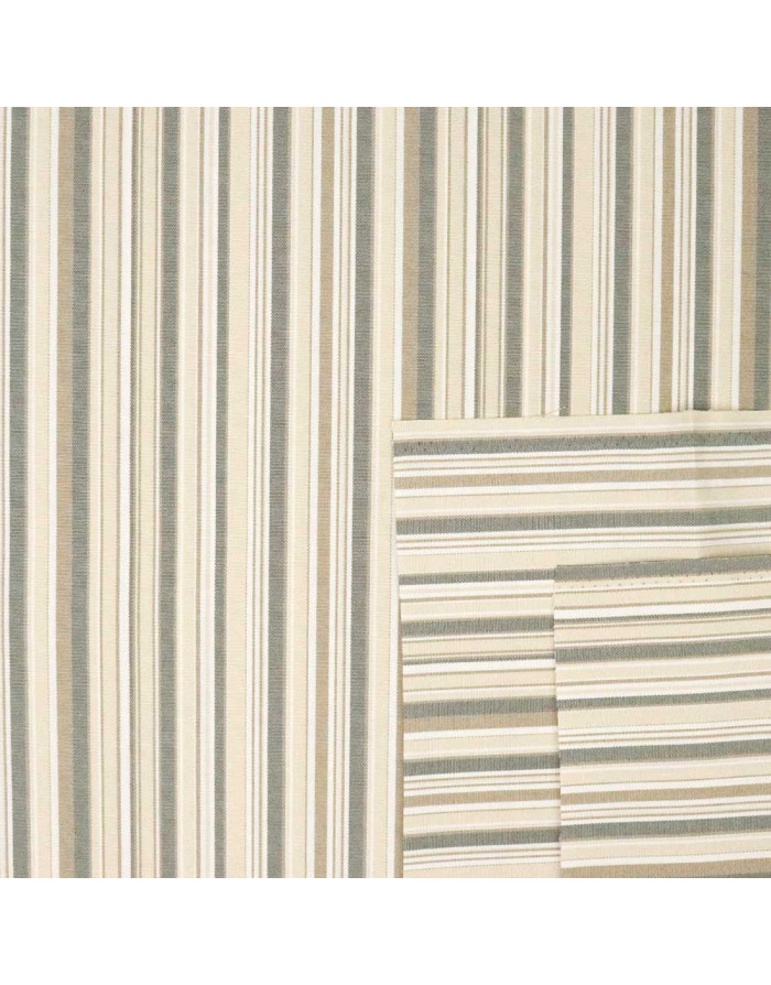 Lona Toldo Rayas Gris Maria