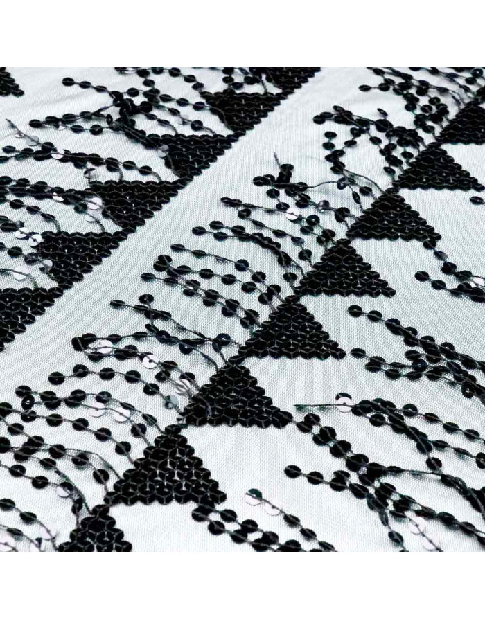 Lentejuela Cascada Negra