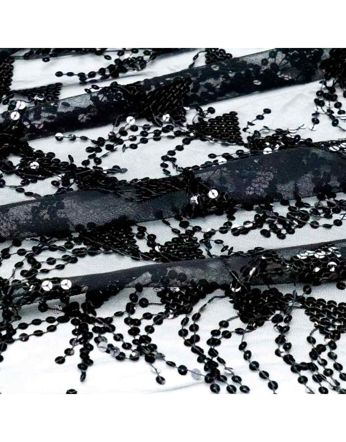 Lentejuela Cascada Negra