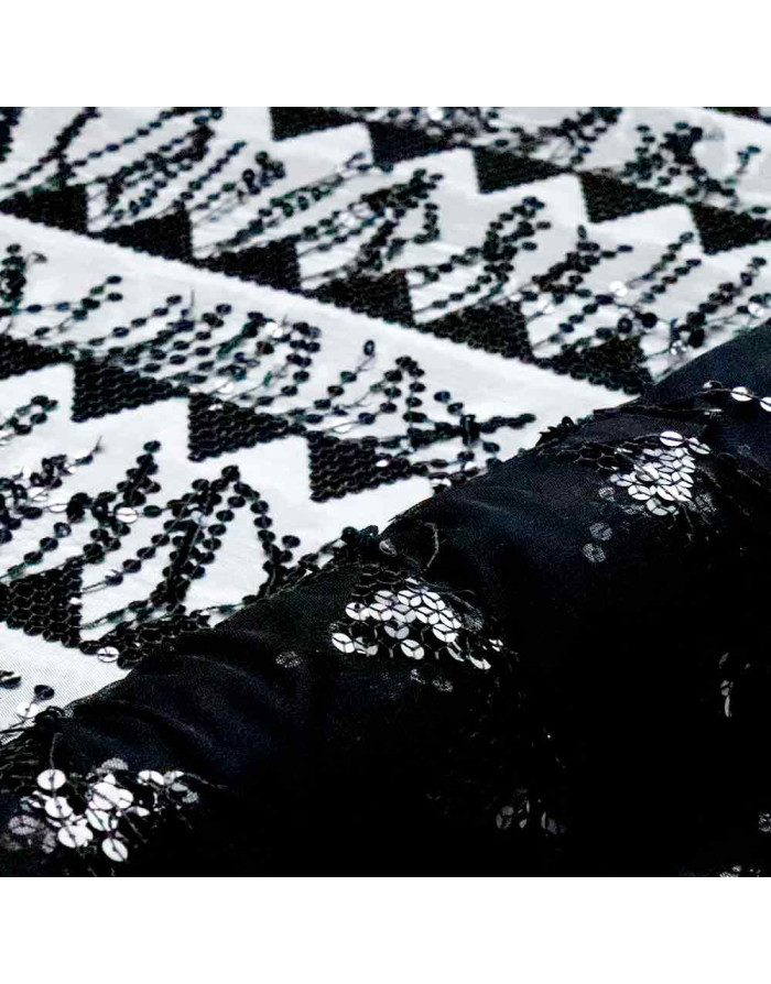 Lentejuela Cascada Negra