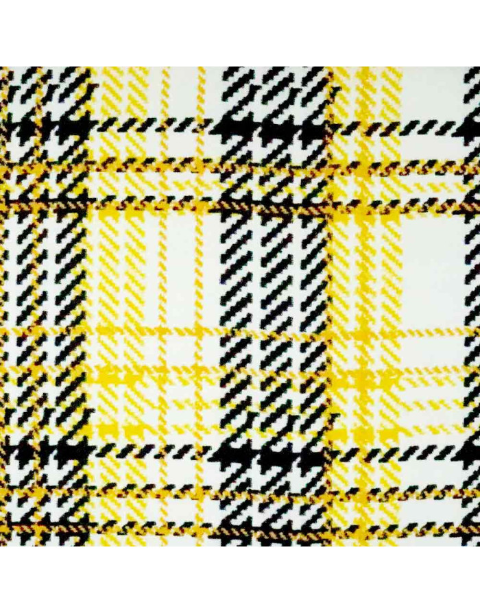 Seda Raso Estampada Pata Gallo