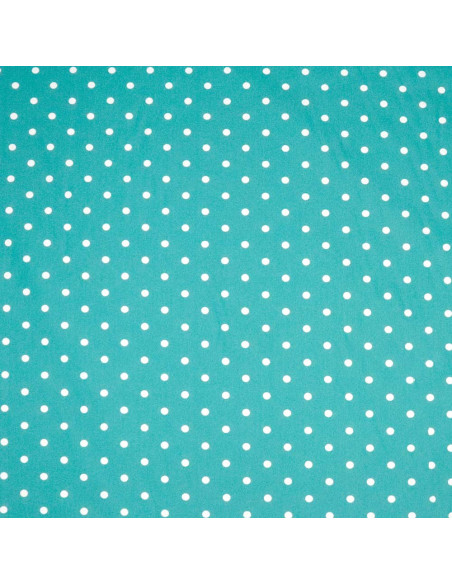 Popelín Verde Agua Lunar Lenteja Popelín Verde Agua Lunar Lenteja