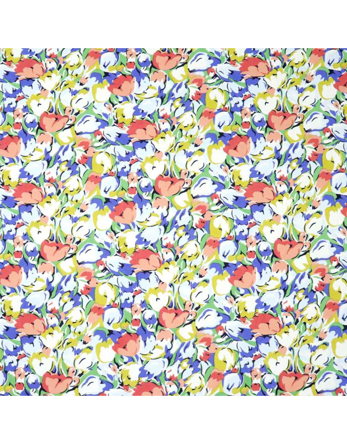 Georgette Lycra Frescura Floral - Imagen 3