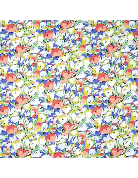 Georgette Lycra Frescura Floral - Imagen 3