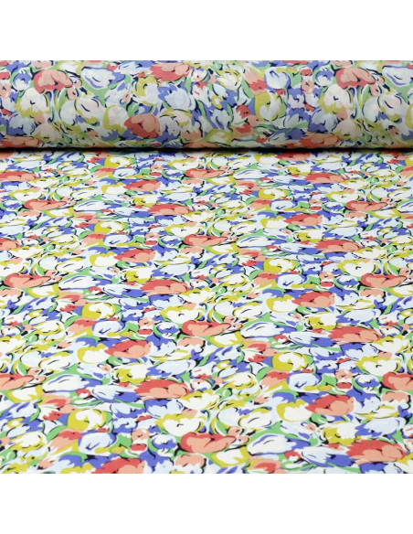 Georgette Lycra Frescura Floral - Imagen 1
