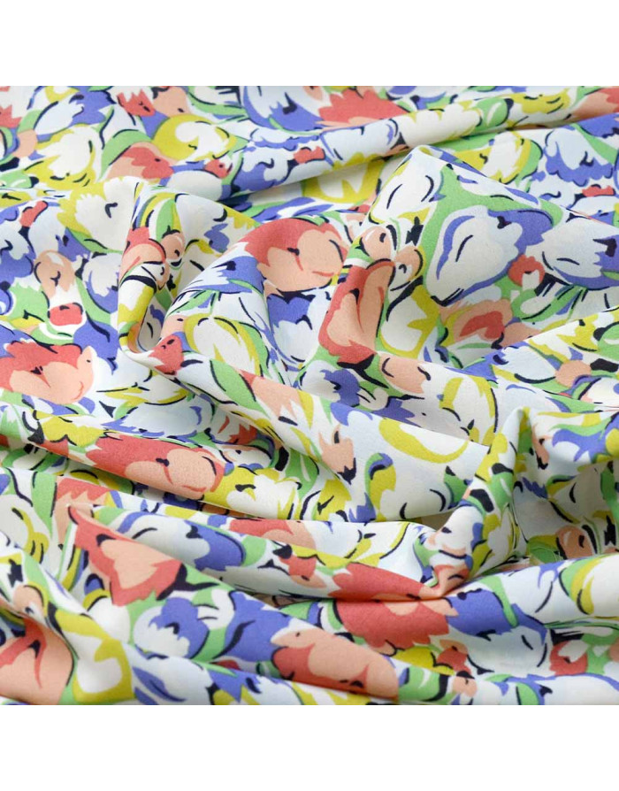 Georgette Lycra Frescura Floral - Imagen 2