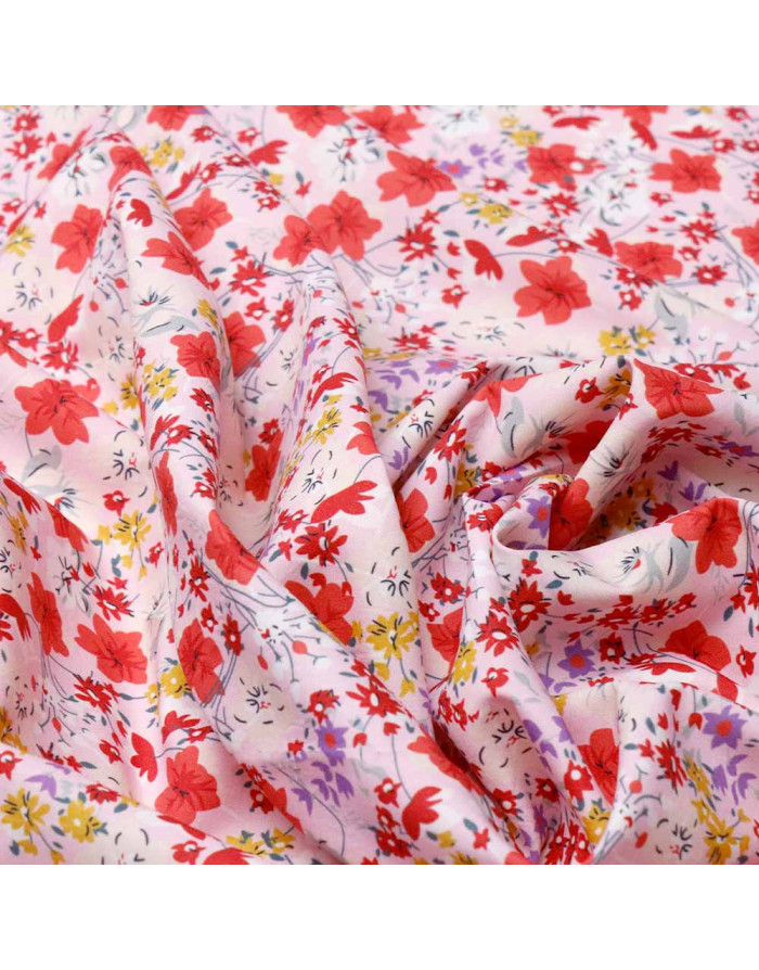 Georgette Lycra Jardín de Flores