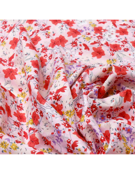 Georgette Lycra Jardín de Flores