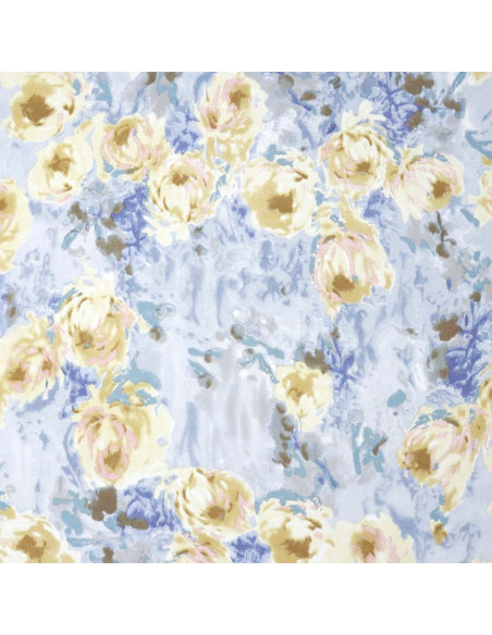 Georgette Lycra Flor Elegancia - Imagen 3