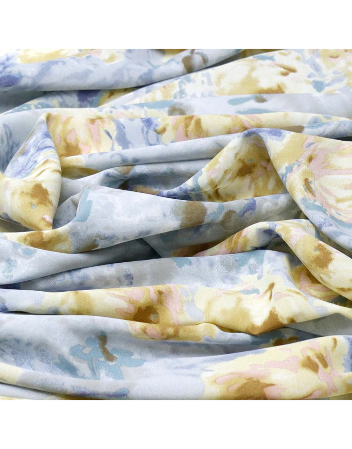 Georgette Lycra Flor Elegancia - Imagen 2