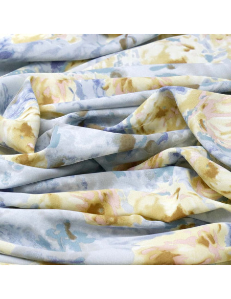 Georgette Lycra Flor Elegancia - Imagen 2