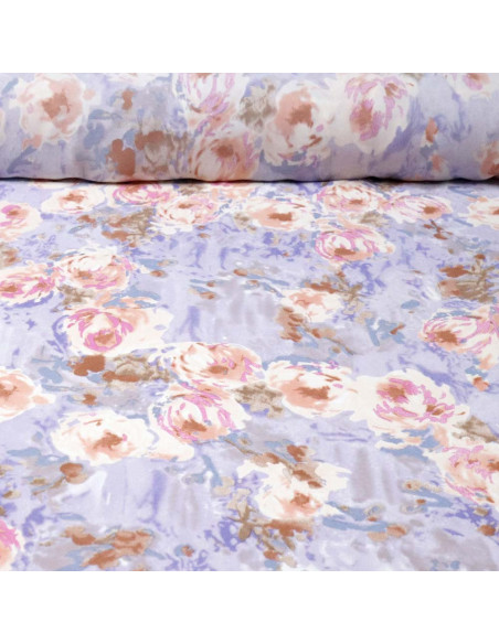 Georgette Lycra Flor Elegancia - Imagen 1