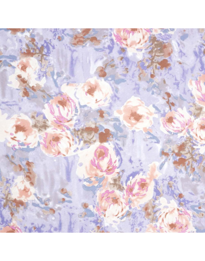 Georgette Lycra Flor Elegancia - Imagen 3