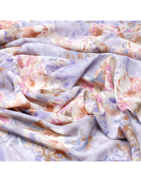 Georgette Lycra Flor Elegancia - Imagen 2